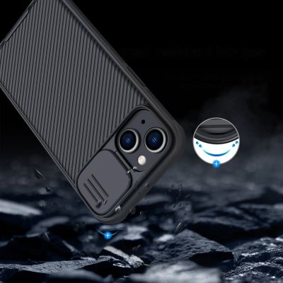 15. Nillkin CamShield Pro Magnetic Case iPhone 14 Plus Cover Camera Protector Blue (with MagSafe)