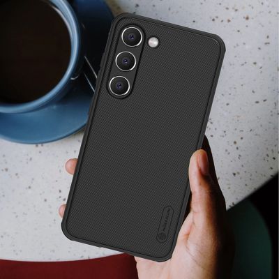 16. Nillkin Super Frosted Shield Pro case for Samsung Galaxy S23+ armored cover + phone stand red