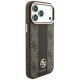 4. Guess 4G with Stripe Round and Classic Logos MagSafe Case for iPhone 17 Pro Max / 18 Pro Max - Brown