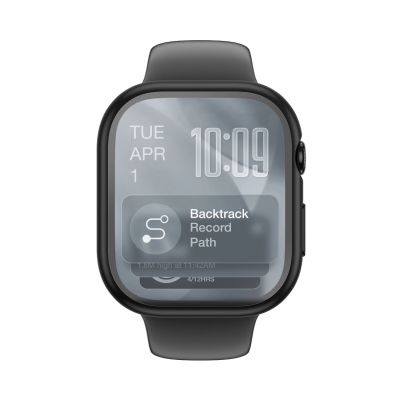 2. AmazingThing Radix Glass Screen Protector with Case for Apple Watch Series 11 46mm - Black