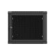 4. Lanberg 19" 9U 600x600 black wall-mounted rack cabinet with perforated doors (flat pack)