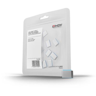 Lindy 40466 Port Blocker USB Type-C Port Blocker Blue Acrylonitrile Butadiene Styrene (ABS) 10 Pack