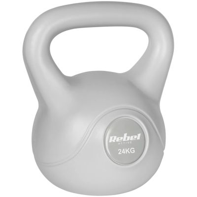 7. REBEL ACTIVE Bitumen Kettlebell 24 kg RBA-2322G-24 Grey