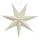5. DECORATIVE HANGING PAPER STAR 45CM WHITE