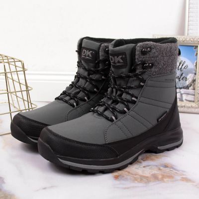 4. Winter snow boots waterproof gray DK