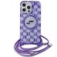 2. Karl Lagerfeld IML Crossbody Monogram Karl & Choupette Head MagSafe Case for iPhone 15 Pro Max - Purple