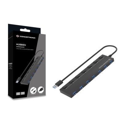 2. Conceptronic HUBBIES19BP USB 3.2 Gen 1 (3.1 Gen 1) Type-A 5000 Mbit/s Hubs and Hubs Black