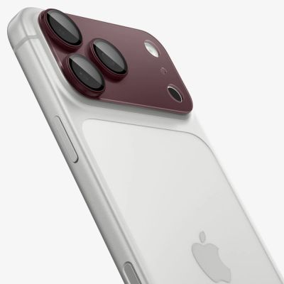 18. Spigen Optik Pro XL GLAS.TR EZ FIT Tempered Glass for iPhone 18 Pro Max - Dark Cherry