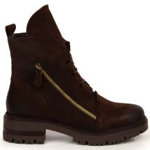 Insulated ankle boots with zipper Potocki W WOL94B brown