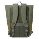 6. Rivacase Eden Backpack Travel Backpack Olive Waxed Leather (Pull Up), Polyester, Recycled Polyethylene Terephthalate (rPET)