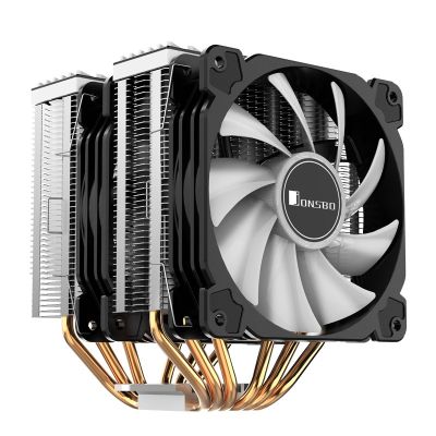 16. Jonsbo CR-2000GT CPU cooler with radiator and 12 cm fan, black, 1 pc.