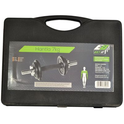 20. CAST IRON DUMBBELL 7 KG SUITCASE EB FIT
