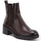 Women's ankle boots with a block heel, insulated, brown, Potocki SZ12742