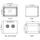 7. TECHLY WALL-HUNG CABINET ECO 19 6U/450MM ASSEMBLED GRAY 022229