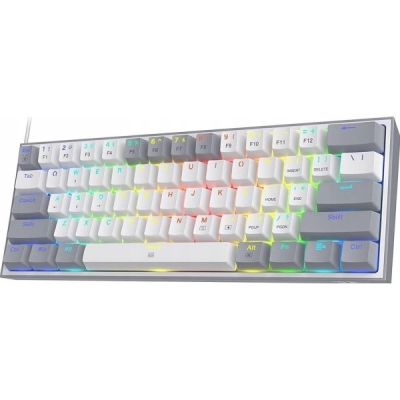 REDRAGON K617-RGB Fizz RGB White/Grey USB Keyboard Gray, White