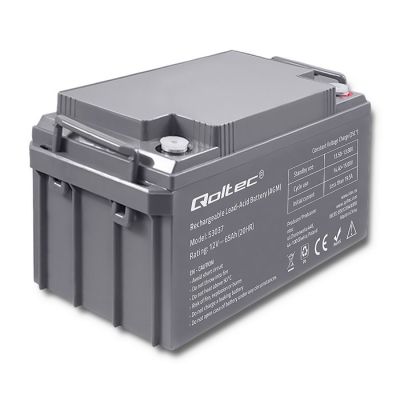 Qoltec AGM battery | 12V | 65Ah | max 780A