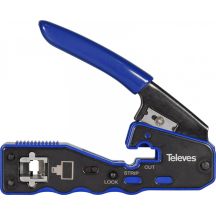 Televes 209802 automatic cutting RJ45 connector crimping tool