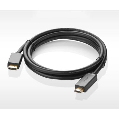 13. Ugreen unidirectional DisplayPort to HDMI Cable 4K 30Hz 32 AWG 1.5m Black (DP101 10239)
