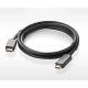 13. Ugreen unidirectional DisplayPort to HDMI Cable 4K 30Hz 32 AWG 1.5m Black (DP101 10239)
