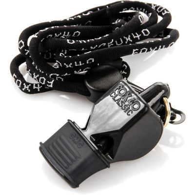 2. FOX 40 CLASSIC CMG BLACK WHISTLE AND STRING