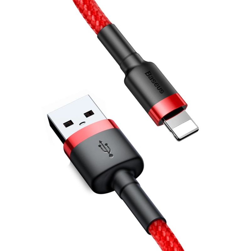 6. Baseus Cafule USB-A / Lightning 2.4A QC 3.0 cable 0.5 m - red
