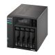 4. NAS Asustor AS6704T; Tower; 4x (3.5" SATA HDD/ 2.5" SSD); Intel Celeron N5105; 4GB DDR4 SODIMM (max. 16GB), 2x 2.5GbE, 4x M.2 2280 NVMe PCIe 3.0, 2x USB 3.2 Gen, 1x HDMI 2.0b, 1x optional 10 GbE card