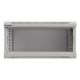 23. LANBERG WALL-HUNG RACK CABINET 19" 4U 540X350 GRAY GLASS DOOR (FLAT PACK)