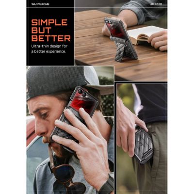 7. Supcase Unicorn Beetle Pro Case for Samsung Galaxy Z Flip 8 - Black