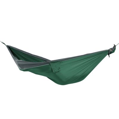 Ticket To The Moon TRAVEL HAMMOCK - Original Hanging Hammock 2 Person Nylon Dark Green, Light Gray