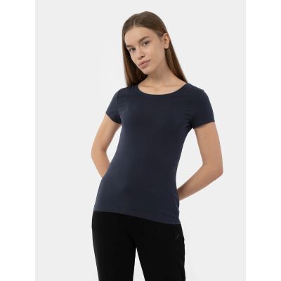 Women's regular plain T-shirt 4F 4FMM00TTSHF731-30S