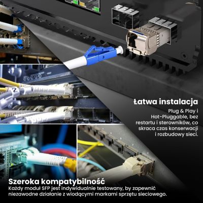 6. Extralink SFP+ 10G | SFP+ WDM module | 10Gbps 1270/1330nm, single mode, 20km, LC, DOM, pair, dedicated for HP/ARUBA