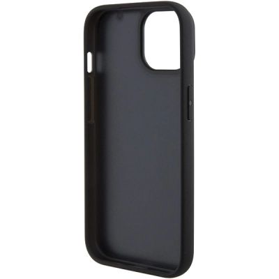 7. BMW Leather Hot Stamp case for iPhone 15 Plus - black