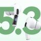 9. Dudao U19 in-ear TWS wireless Bluetooth 5.3 headphones with LED display - white
