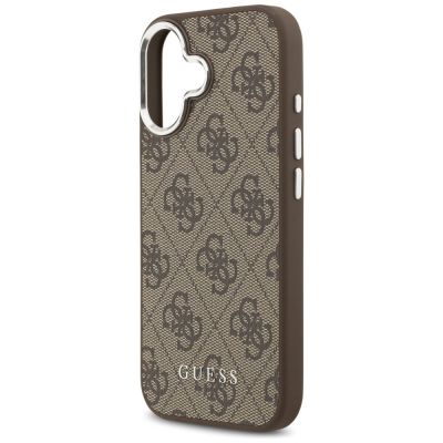 6. Guess 4G Classic Logo MagSafe case for iPhone 17 - brown