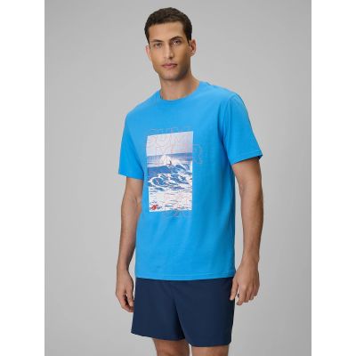 Men's regular printed T-shirt 4F 4F 4FWSS26TTSHM2783-33S