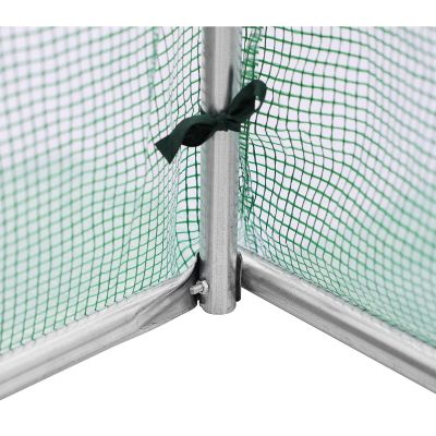 35. GREENHOUSE GARDEN TUNNEL 200x350x200CM PE GREEN STEEL STRUCTURE