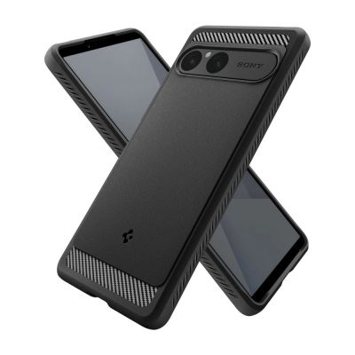 11. Spigen Rugged Armor Case for Sony Xperia 10 VII - Matte Black
