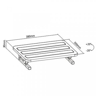 6. Ergonomic Footrest Maclean MC-831