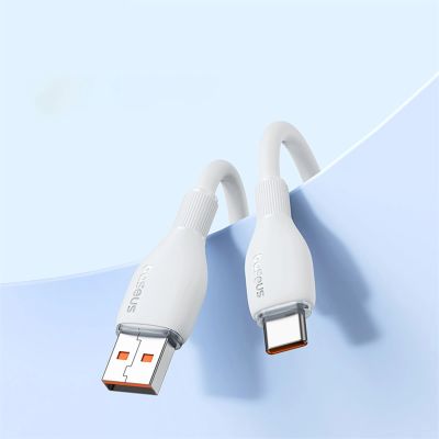 12. Baseus Pudding 100W USB-A - USB-C Cable 1.2m - White