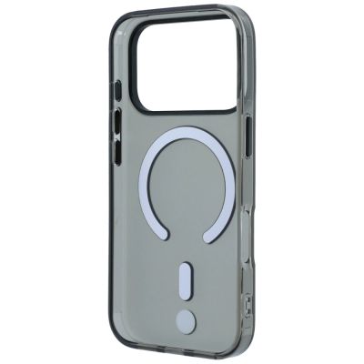 8. BMW Sign Frosted IML & MetalL Logo MagSafe Case for iPhone 17 Pro Max / 18 Pro Max - Black