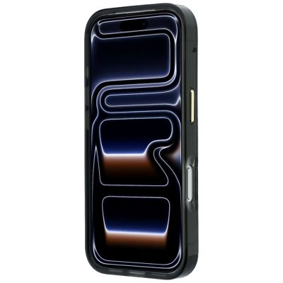 5. Karl Lagerfeld IML Signature Zebra Glitter MagSafe Case for iPhone 17 Pro / 18 Pro - Gold