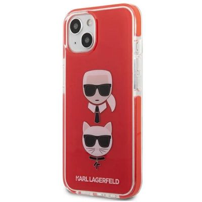 2. Karl Lagerfeld Karl&Choupette Head Case for iPhone 13/14/15 - Red