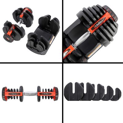 6. SR80 ADJUSTABLE DUMBBELL SET (2 PCS) + STR10 PRO HMS RACK