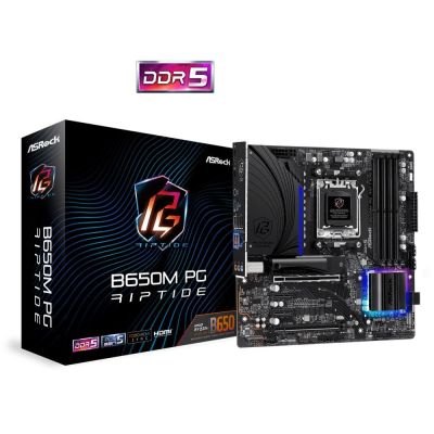 7. Asrock B650M PG Riptide AMD B650 Socket AM5 micro ATX