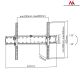 Maclean MC-668 TV wall mount (wall-mounted, tiltable; 37" - 70"; max. 40kg)