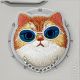 8. Nimmy Glasses Cool Cat MagSafe Case for iPhone 16 Pro Max - Gray