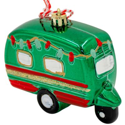 17. HANGING DECORATION BALL CARAVAN GREEN