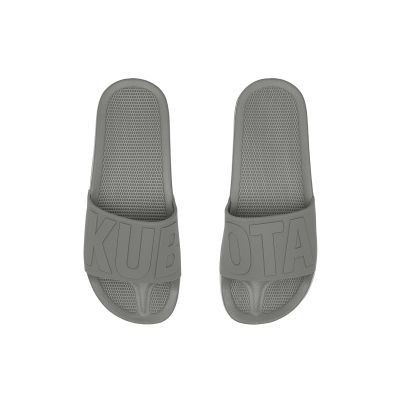 15. Kubota basic plain pool flip-flops gray K25SS-101-005-22-1