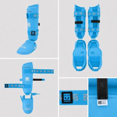 14. Karate WKF BLUE Shin and Foot Protectors | MOOTO