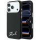 Karl Lagerfeld Saffiano Small Script Metal Logo MagSafe Case for iPhone 17 Pro Max / 18 Pro Max - Black